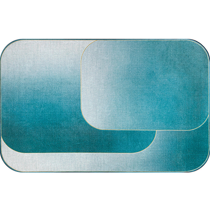 Modernist Ombre Pattern Rug Blue Polyester Rug Non-Slip Pet Friendly Washable Are Rug for Living Room Clearhalo 'Area Rug' 'Modern' 'Rugs' Rug' 1810951