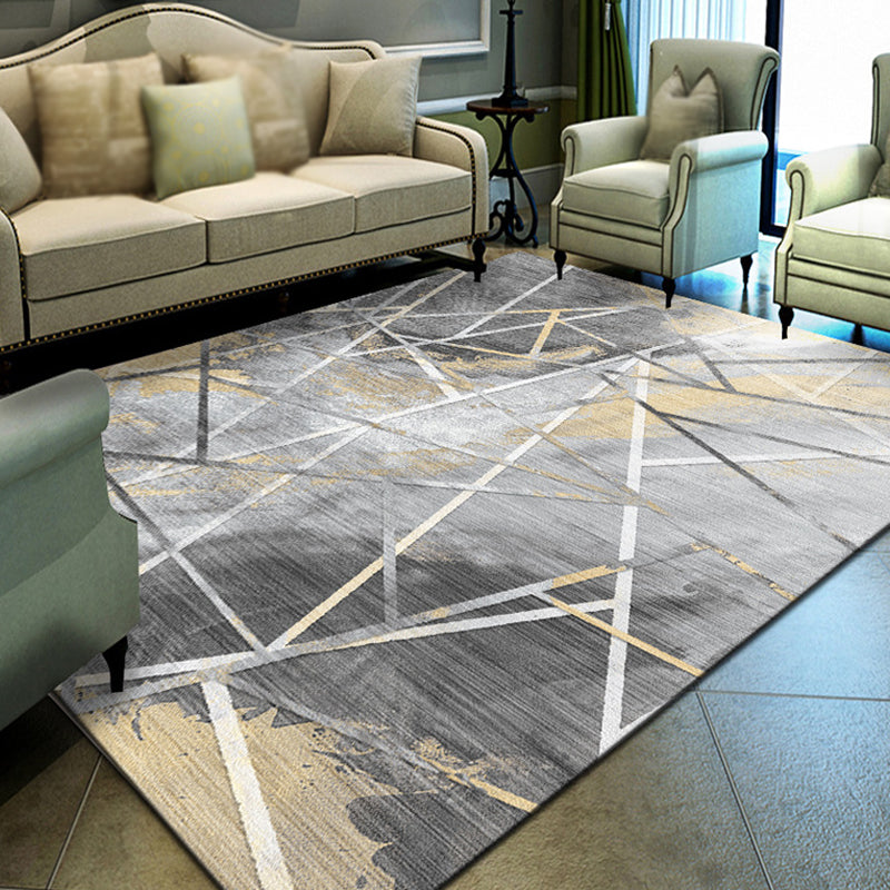 Multicolor Abstract Rug Polyester Industrial Rug Pet Friendly Washable Non-Slip Area Rug for Bedroom Clearhalo 'Area Rug' 'Rug' 1811700