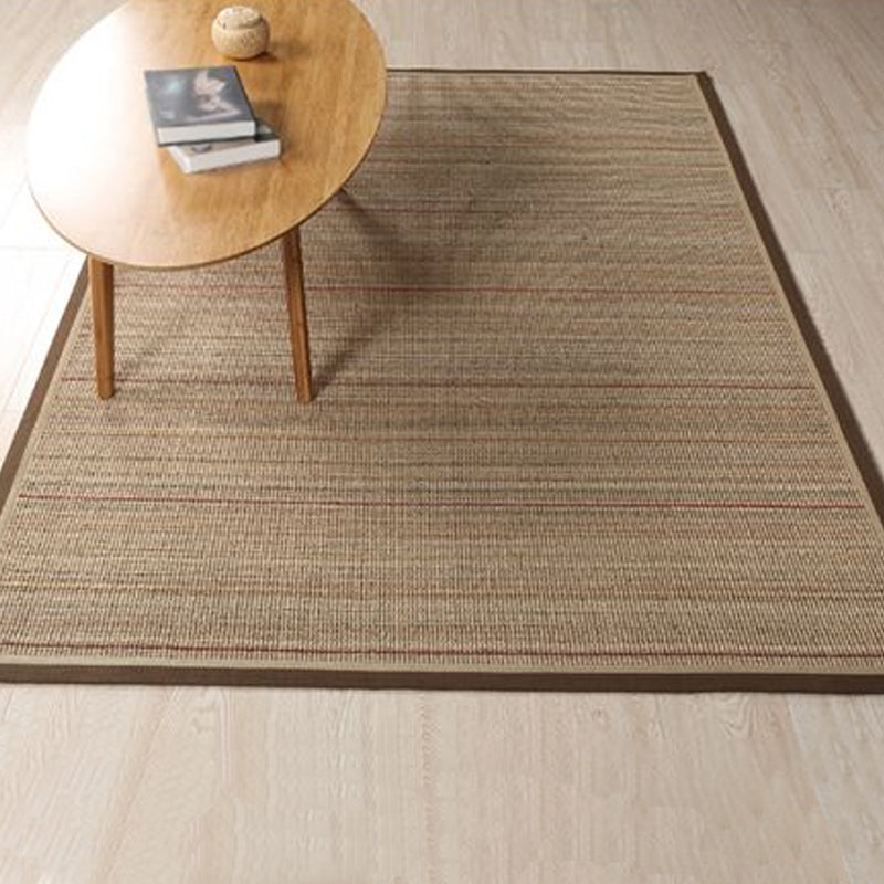 Simple Rural Rug Brown Striped Pattern Rug Pet Friendly Washable Non-Slip Area Rug for Living Room Clearhalo 'Area Rug' 'Rug' 1811739