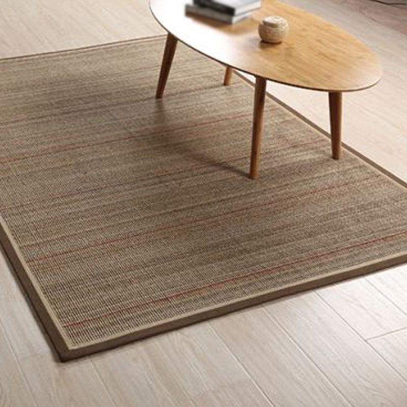 Simple Rural Rug Brown Striped Pattern Rug Pet Friendly Washable Non-Slip Area Rug for Living Room Clearhalo 'Area Rug' 'Rug' 1811740