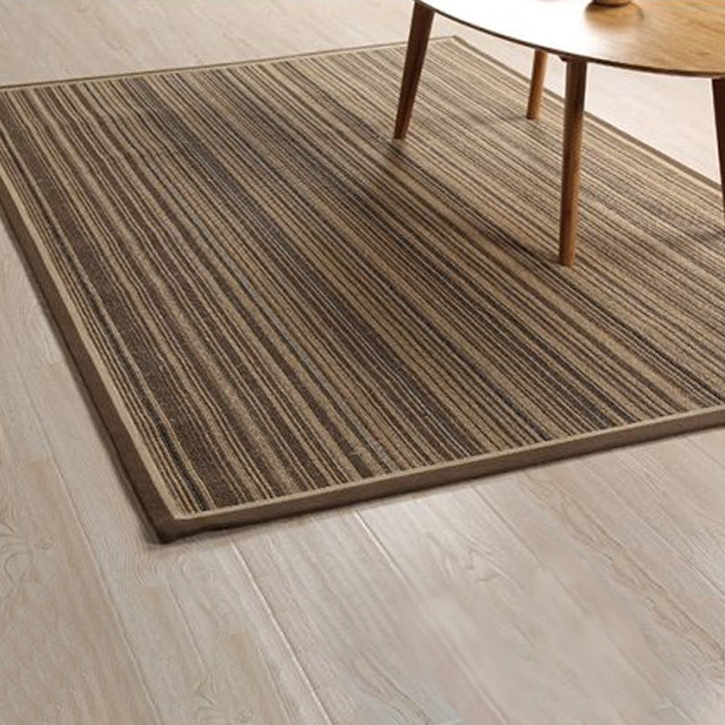 Brown Striped Pattern Rug Sisal Rural Rug Pet Friendly Washable Non-Slip Area Rug for Living Room Clearhalo 'Area Rug' 'Rug' 1811747