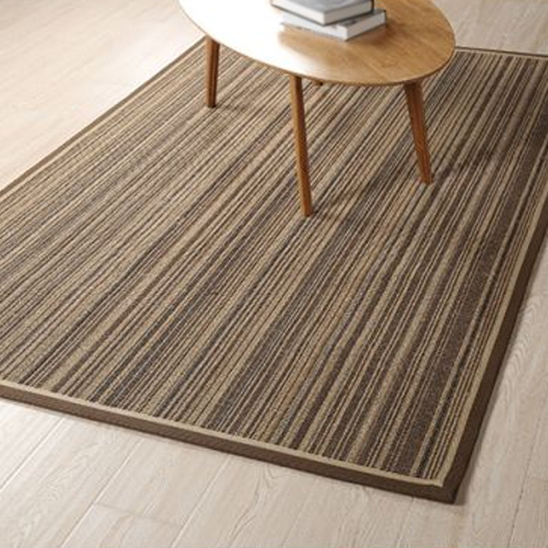 Rustic Striped Pattern Rug Brown Sisal Rug Non-Slip Pet Friendly Washable Are Rug for Living Room Clearhalo 'Area Rug' 'Rug' 1811777