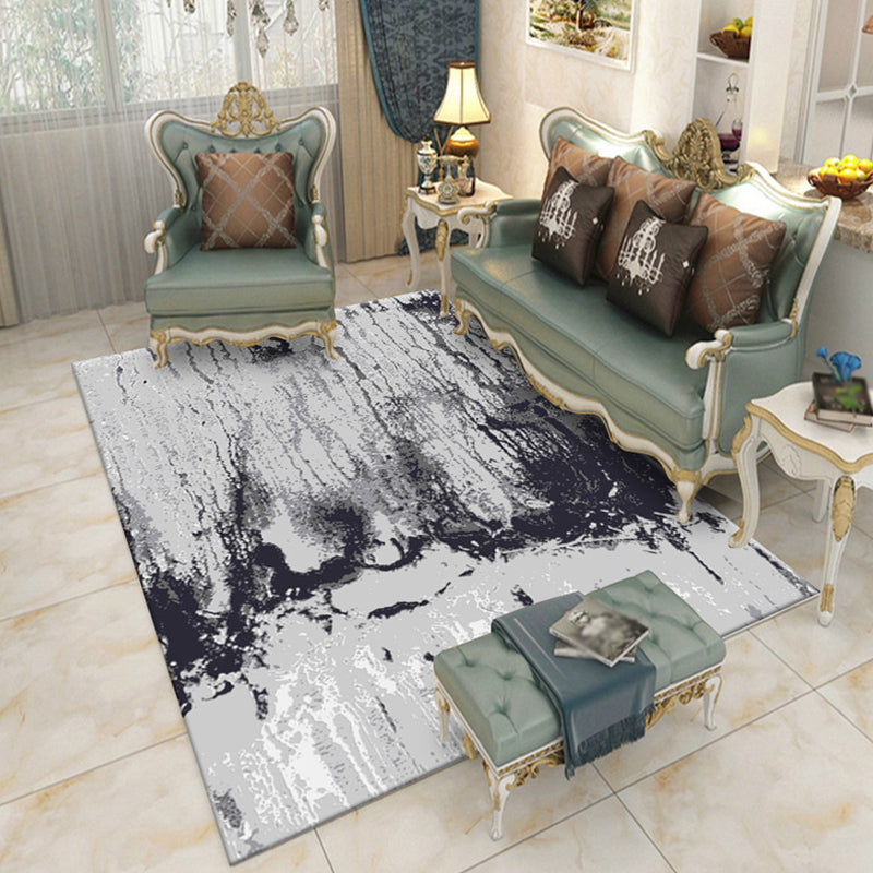 Industrial Colorblock Rug Multicolor Polyester Rug Non-Slip Pet Friendly Washable Are Rug for Bedroom Grey Clearhalo 'Area Rug' 'Rug' 1812157