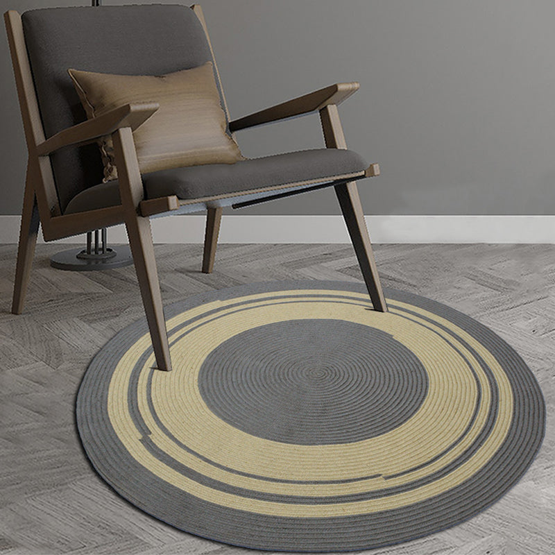 Geometric Circle Pattern Rug Sisal Rural Rug Pet Friendly Washable Non-Slip Area Rug for Bedroom Clearhalo 'Area Rug' 'Rug' 1812342