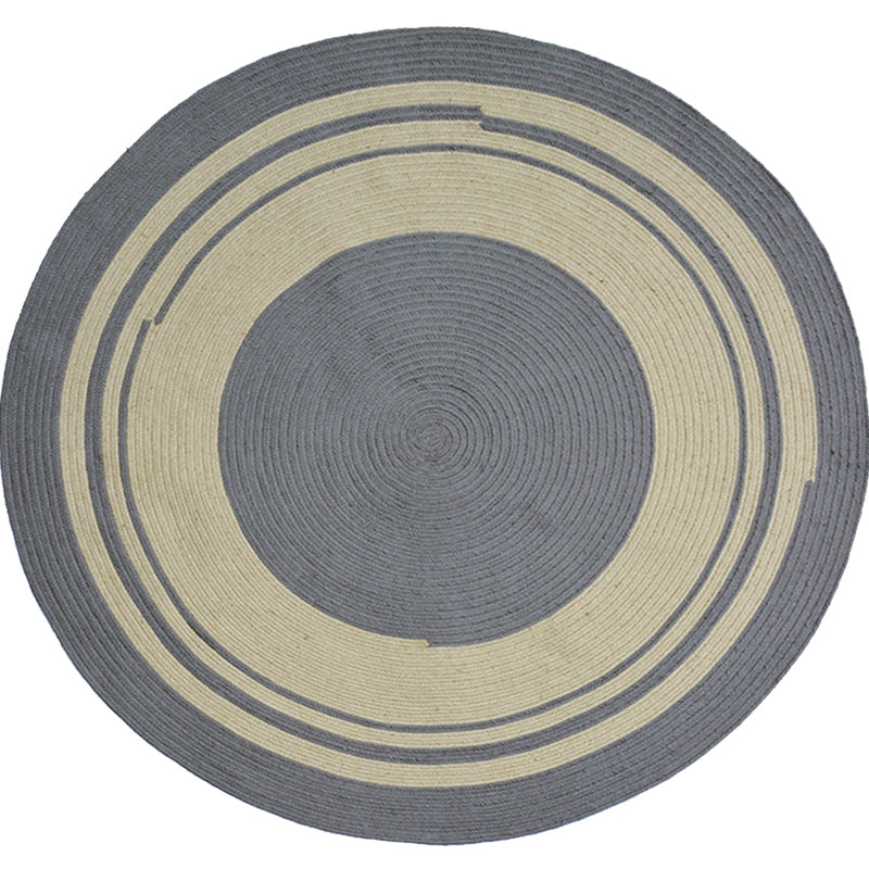 Geometric Circle Pattern Rug Sisal Rural Rug Pet Friendly Washable Non-Slip Area Rug for Bedroom Clearhalo 'Area Rug' 'Rug' 1812343