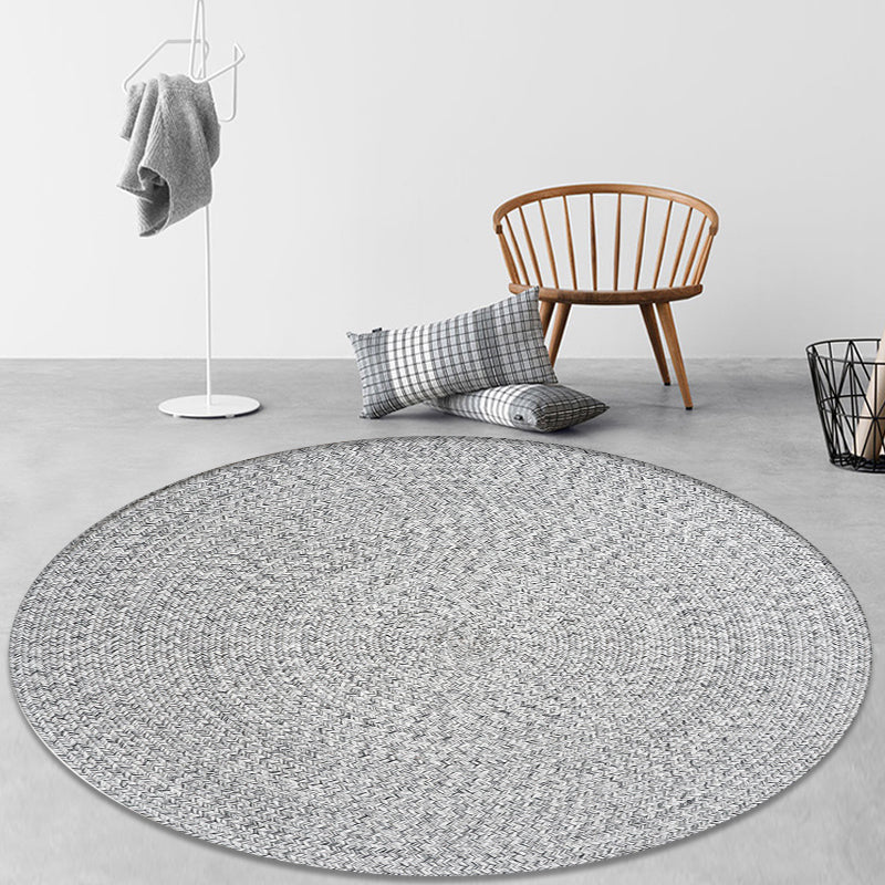 Casual Plain Rug Grey Rural Rug Jute Pet Friendly Washable Non-Slip Area Rug for Decoration Clearhalo 'Area Rug' 'Rug' 1812361