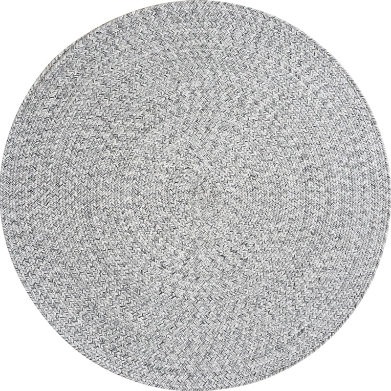 Casual Plain Rug Grey Rural Rug Jute Pet Friendly Washable Non-Slip Area Rug for Decoration Clearhalo 'Area Rug' 'Rug' 1812362