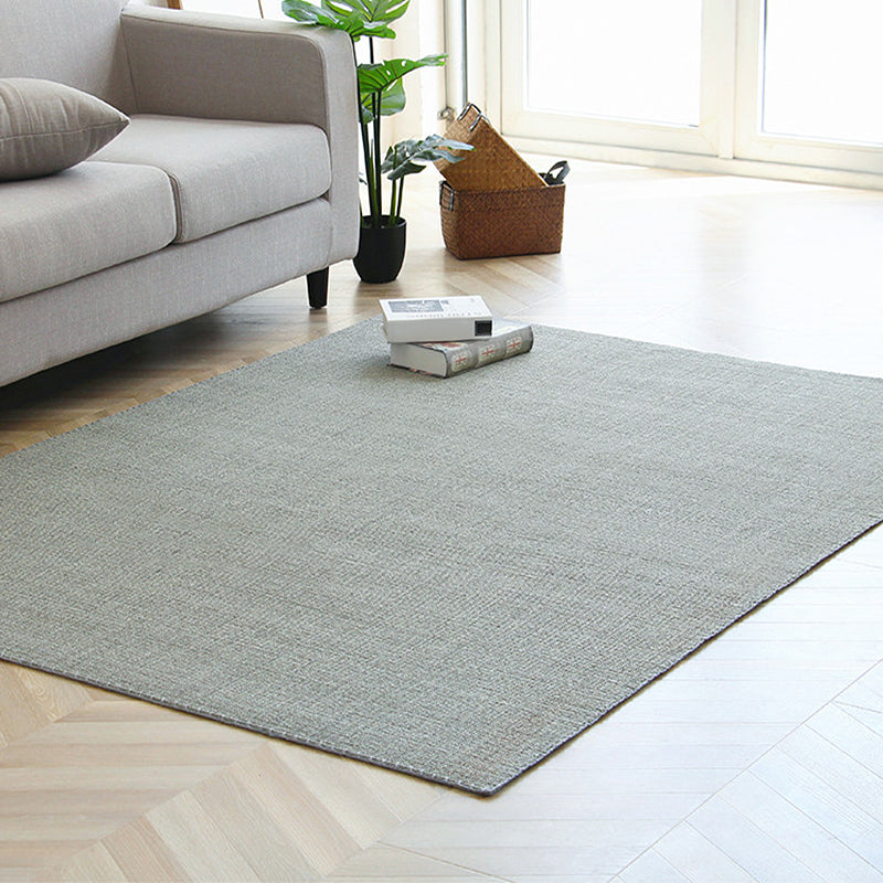 Grey Solid Color Rug Sisal Rural Rug Pet Friendly Washable Non-Slip Area Rug for Bedroom Clearhalo 'Area Rug' 'Rug' 1812367