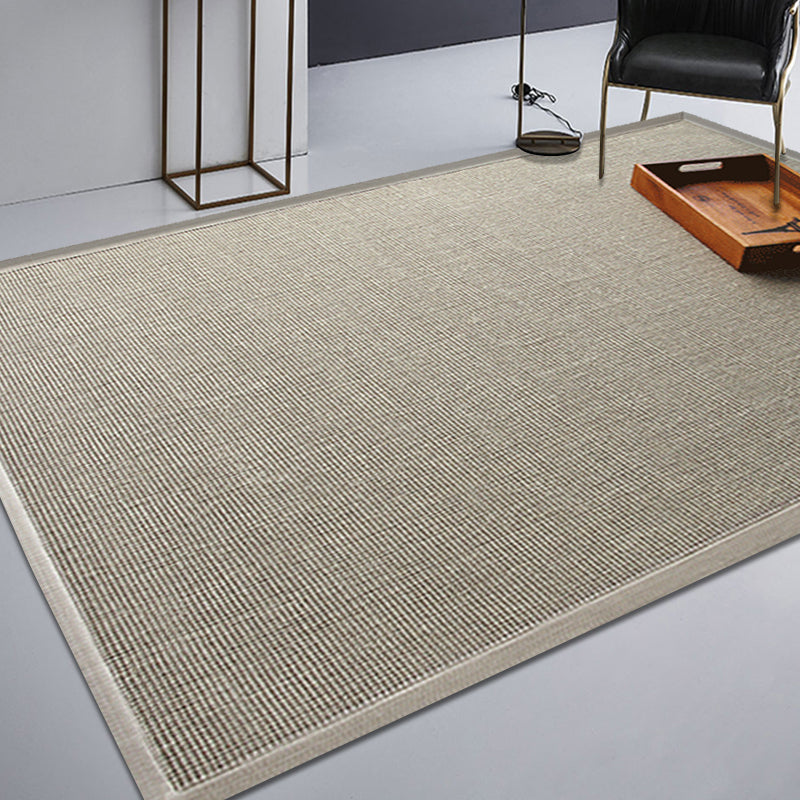 Casual Plain Rug Beige Rural Rug Jute Pet Friendly Washable Non-Slip Area Rug for Decoration Clearhalo 'Area Rug' 'Rug' 1812402