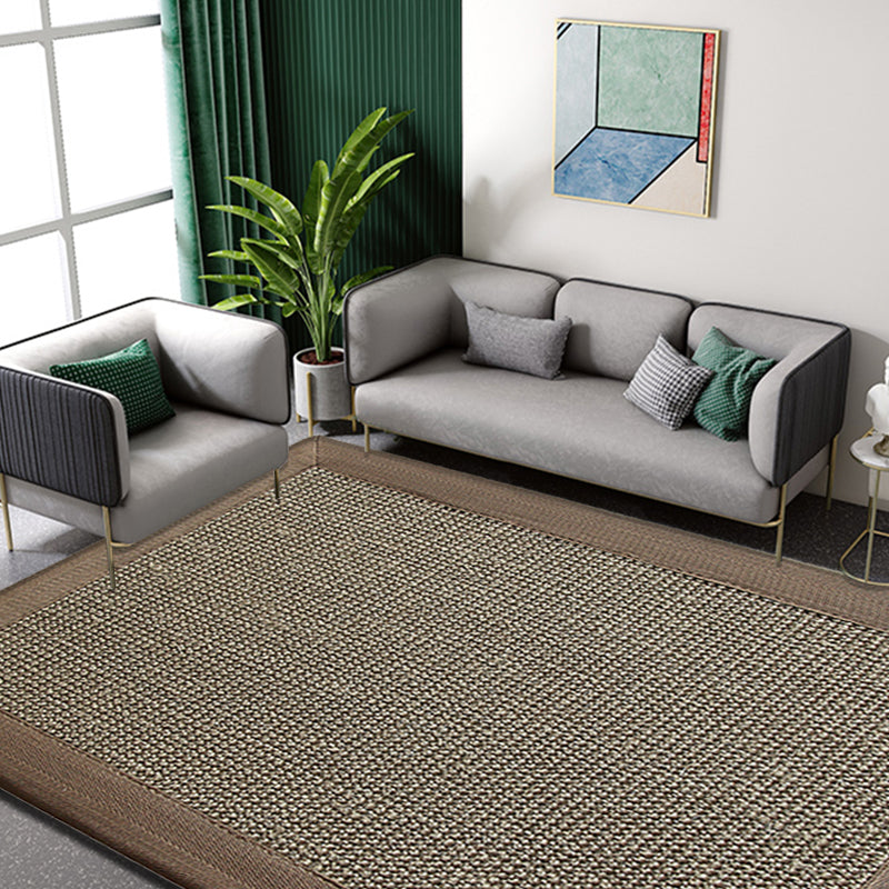 Countryside Plain Rug Brown Jute Rug Non-Slip Pet Friendly Washable Are Rug for Study Clearhalo 'Area Rug' 'Rug' 1812413