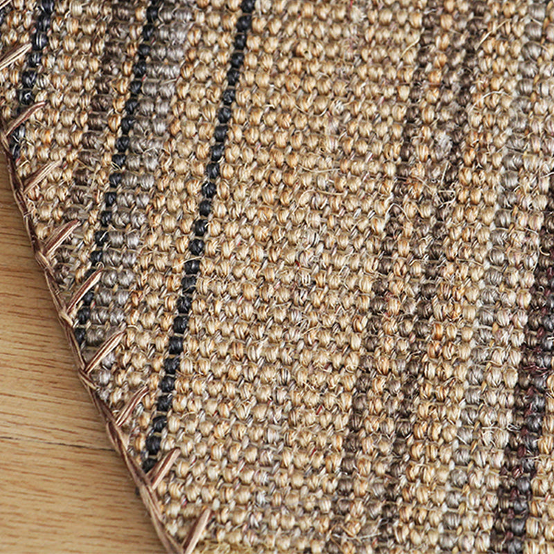 Countryside Striped Pattern Rug Brown Jute Rug Non-Slip Pet Friendly Washable Are Rug for Study Clearhalo 'Area Rug' 'Rug' 1812442