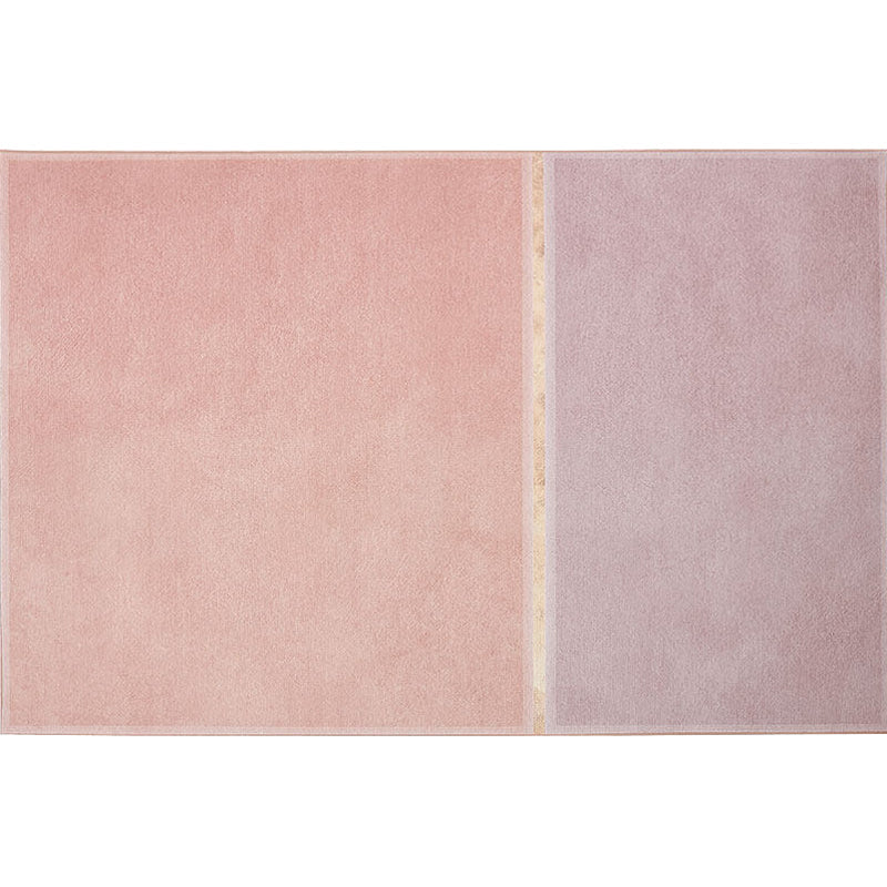 Pink Living Room Rug Modernist Colorblock Rug Chenille Washable Anti-Slip Backing Pet Friendly Carpet Clearhalo 'Area Rug' 'Rug' 1812603