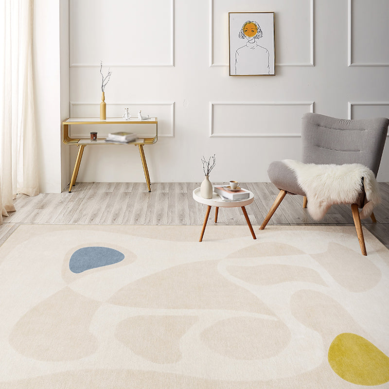 Multicolor Drawing Room Rug Contemporary Colorblock Rug Chenille Anti-Slip Backing Pet Friendly Area Carpet Light Brown Clearhalo 'Area Rug' 'Rug' 1812637