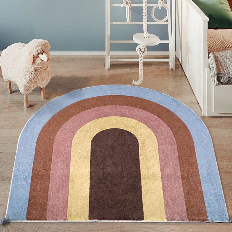 Funky Colorblock Rug Multicolor Minimalist Rug Polyester Pet Friendly Washable Non-Slip Area Rug for Bedroom Red Clearhalo 'Area Rug' 'Rug' 1812770