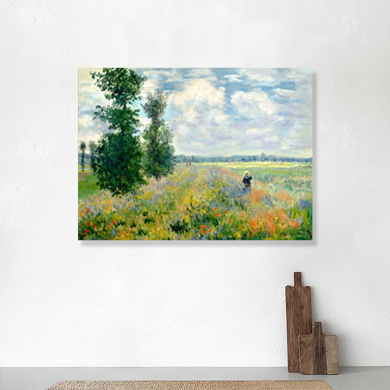 Vivid Natural Scenery Wall Decor Impressionism Textured Sitting Room Wrapped Canvas Clearhalo 'Arts' 'Canvas Art' 1860870