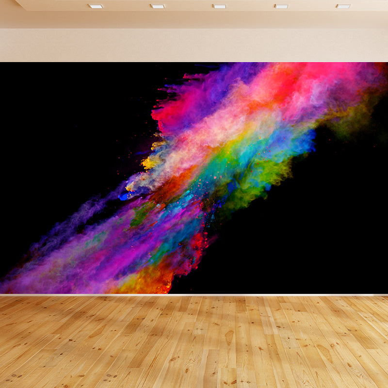 Big Particles Wall Covering Mural Colorful Non-Woven Wall Art for Decor, Custom Made Clearhalo 'Wall Decor' 'Wall Mural' 1863402