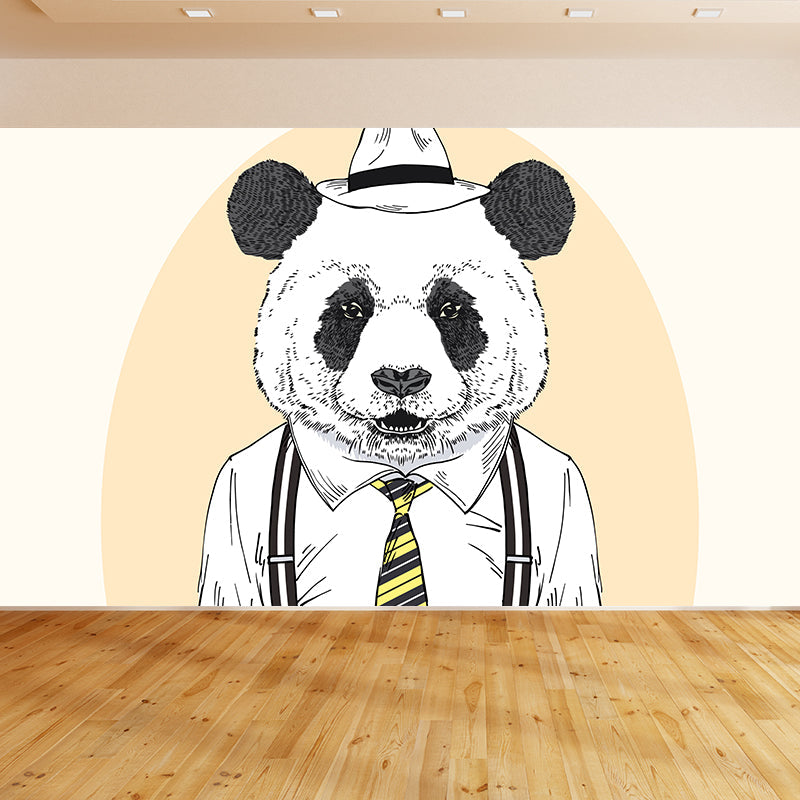 Illustration Animal Portrait Mural Wallpaper Large Wall Art for Boys Bedroom, Custom Print Clearhalo 'Wall Decor' 'Wall Mural' 1864247