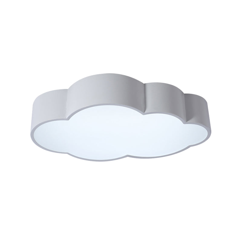 White/Red/Yellow Cloud Flush Ceiling Light Kids Acrylic Flush Mount Recessed Lighting for Kindergarten Clearhalo 'Ceiling Lights' 'Close To Ceiling Lights' 'Close to ceiling' 'Flush mount' Lighting' 1865805