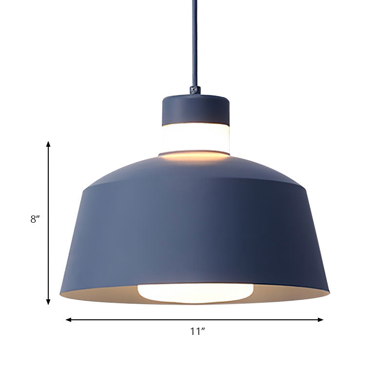 Tapered Pendant Light Modernism Metal 1 Light Pink/Grey/Yellow Hanging Ceiling Light for Living Room Clearhalo 'Ceiling Lights' 'Modern Pendants' 'Modern' 'Pendant Lights' 'Pendants' Lighting' 186649