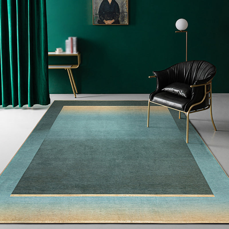 Green Drawing Room Rug Modern Ombre Pattern Rug Chenille Anti-Slip Backing Pet Friendly Carpet Green Clearhalo 'Area Rug' 'Rug' 1869665