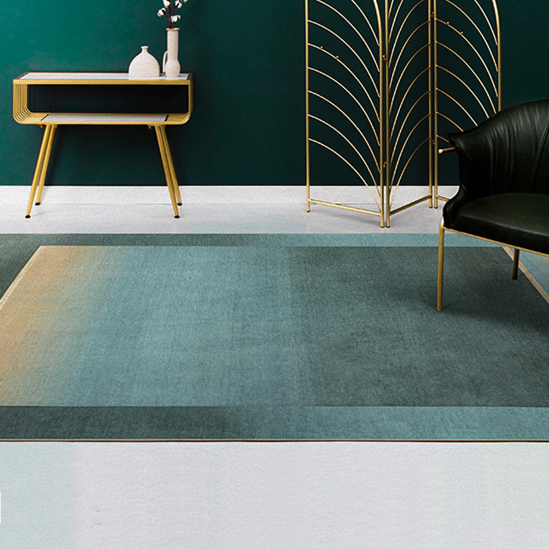 Green Drawing Room Rug Modern Ombre Pattern Rug Chenille Anti-Slip Backing Pet Friendly Carpet Clearhalo 'Area Rug' 'Rug' 1869666