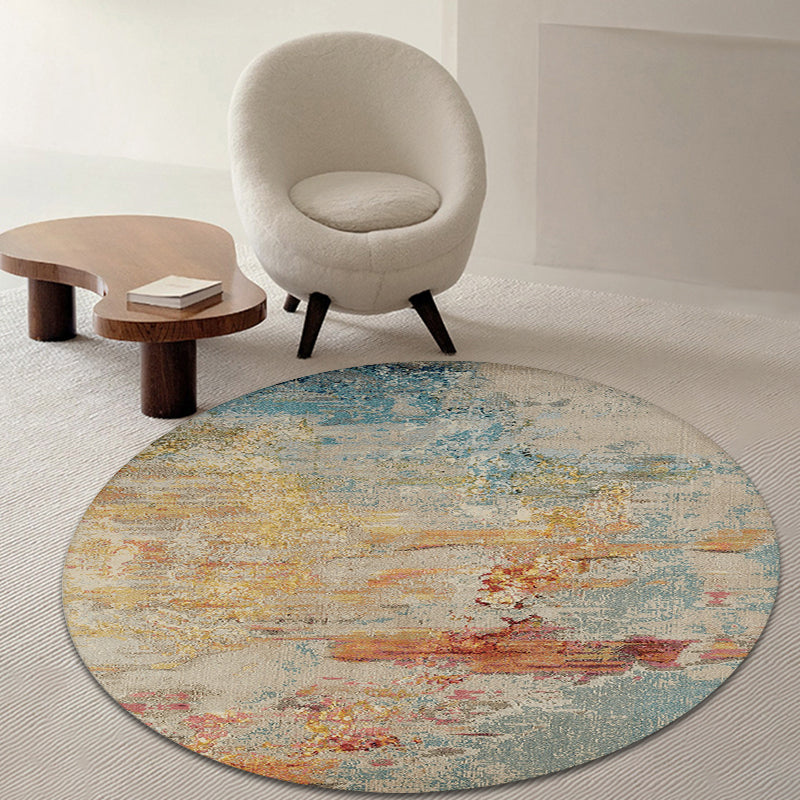 Multicolor Industrial Indoor Rug Polyester Abstract Rug Pet Friendly Washable Non-Slip Area Rug for Living Room Clearhalo 'Area Rug' 'Rug' 1869943
