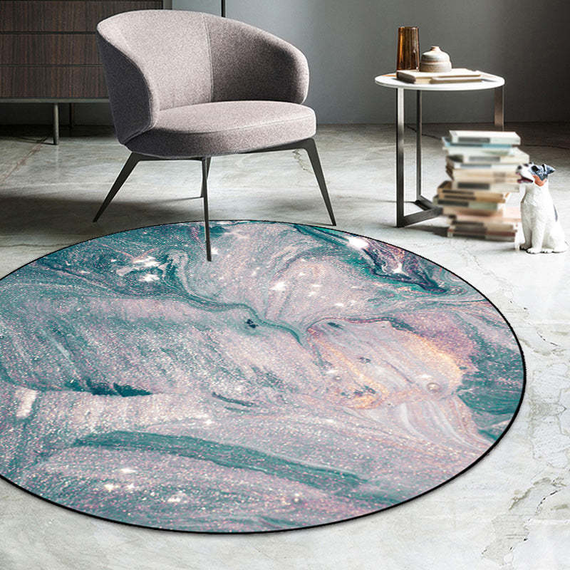Green Watercolor Pattern Area Rug Polyester Modernism Rug Washable Anti-Slip Backing Rug for Decoration Clearhalo 'Area Rug' 'Rug' 1870366