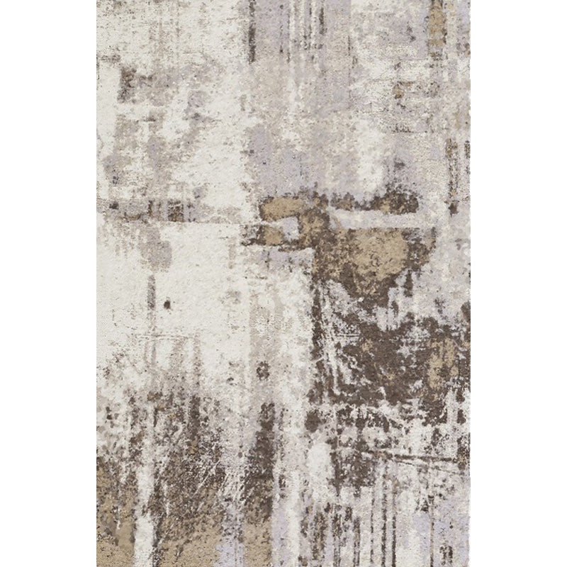 Industrial Abstract Rug Brown Synthetics Area Carpet Anti-Slip Backing Pet Friendly Washable Rug for Parlour Clearhalo 'Area Rug' 'Rug' 1870541