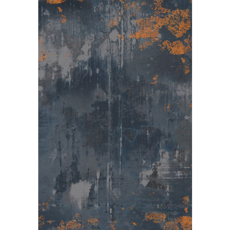 Dark Grey Industrial Rug Polyester Abstract Pattern Rug Pet Friendly Anti-Slip Washable Area Rug for Living Room Clearhalo 'Area Rug' 'Rug' 1870720