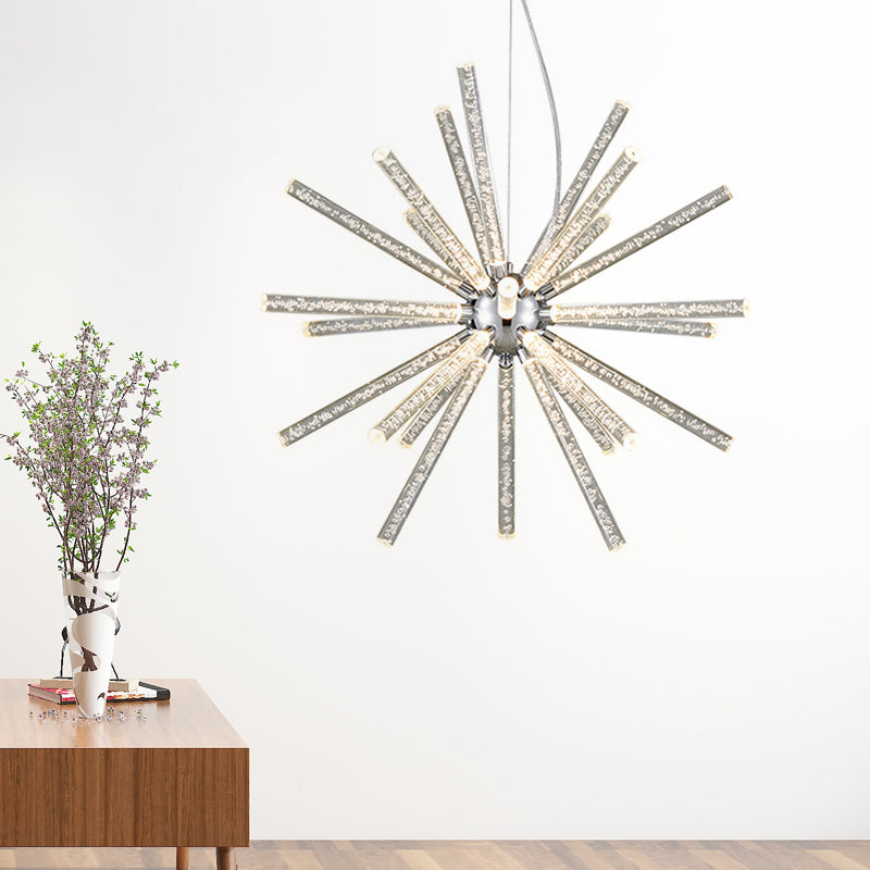 Starburst Chandelier Pendant Light Modern Crystal 12.5