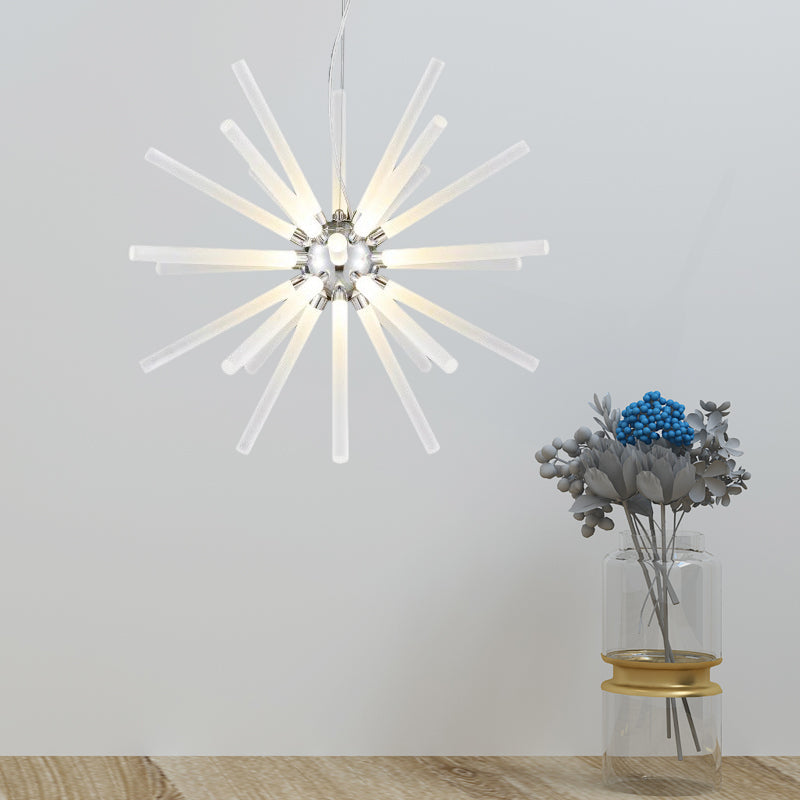 Starburst Chandelier Pendant Light Modern Crystal 12.5