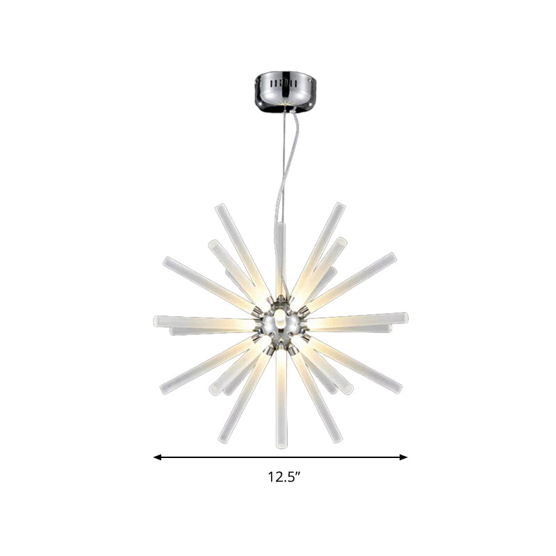 Starburst Chandelier Pendant Light Modern Crystal 12.5