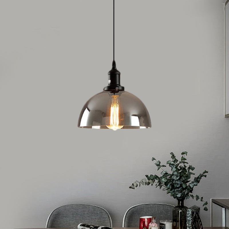 Dome Pendant Lighting Industrial 1 Light 10