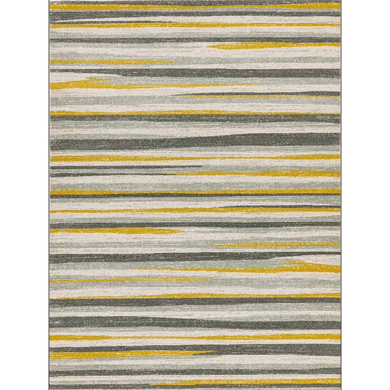 Simplicity Striped Pattern Rug Yellow and Pink Polyester Carpet Anti-Slip Pet Friendly Washable Rug for Decoration Clearhalo 'Area Rug' 'Rug' 1897331