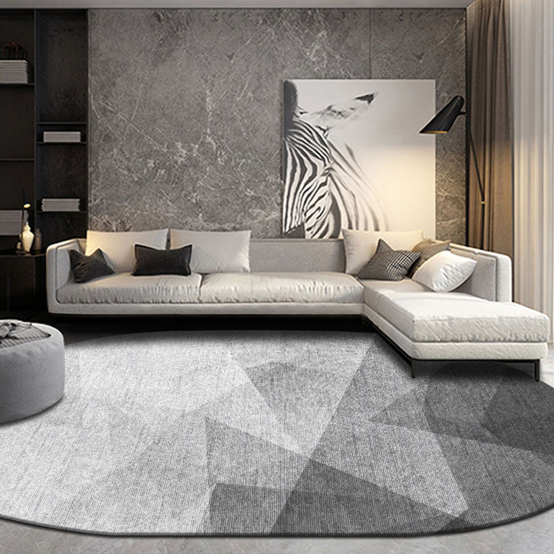 Multi-Color Living Room Rug Minimalist Geometry Area Carpet Synthetics Non-Slip Backing Rug Grey Clearhalo 'Area Rug' 'Rug' 1898198