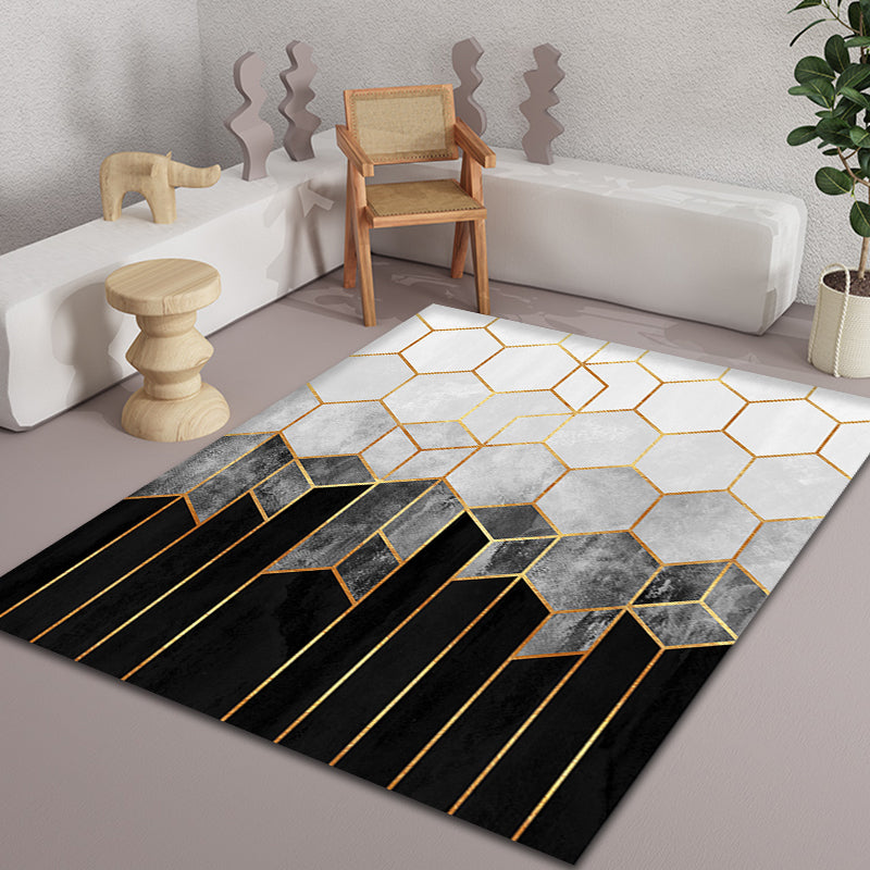 Gradient Color Matrix Patterned Rug Synthetics Bold Area Rug Easy Care Carpet for Home Decor Clearhalo 'Area Rug' 'Rug' 1898357