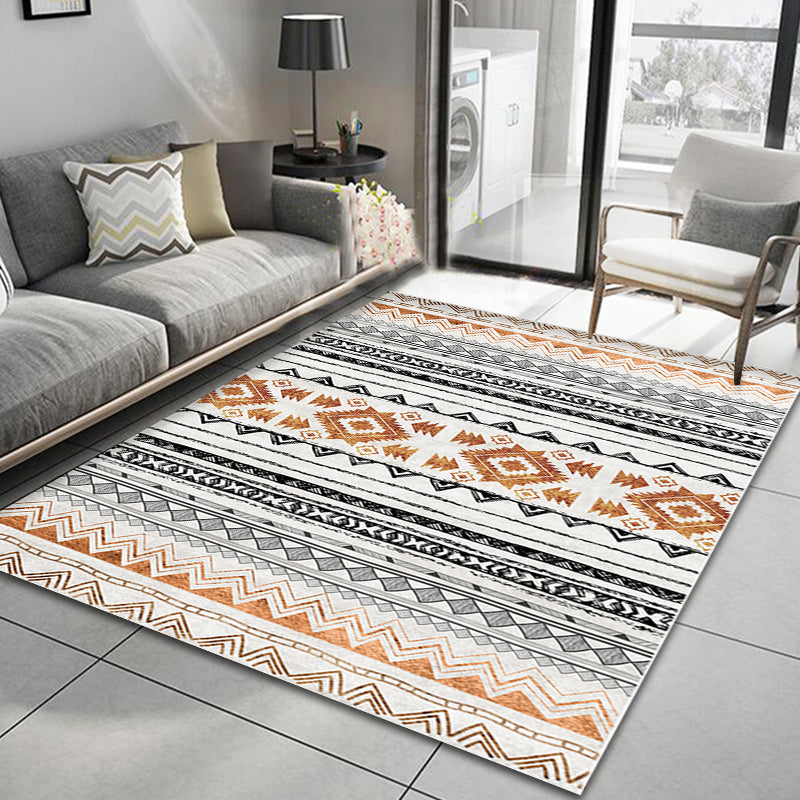 Fancy Medallion Indoor Rug Multi Colored Boho Chic Carpet Synthetics Pet Friendly Rug for Home Decoration Brown Clearhalo 'Area Rug' 'Bohemian' 'Rugs' Rug' 1898505