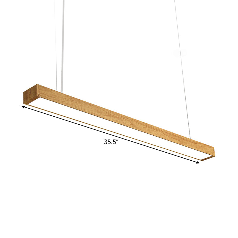 Aluminum Linear Pendant Lamp Nordic Style 23.5