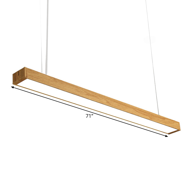 Aluminum Linear Pendant Lamp Nordic Style 23.5