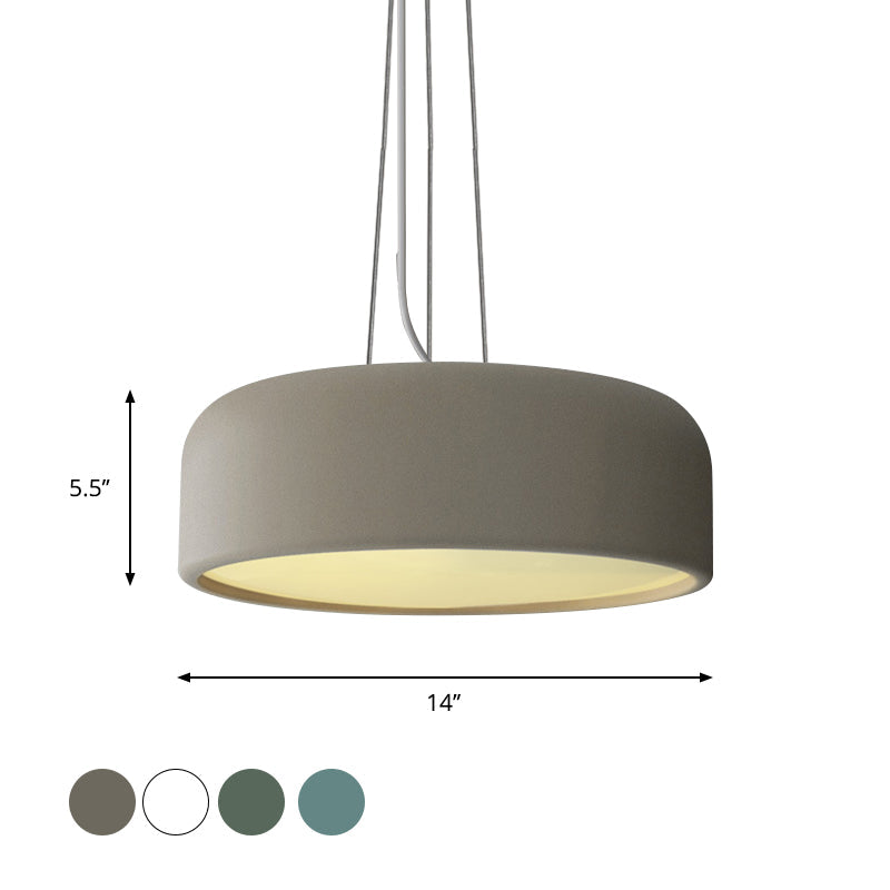 Aluminum Round Hanging Pendant Macaron Single-Bulb Green/Textured White/Blue Ceiling Suspension Lamp over Table Clearhalo 'Ceiling Lights' 'Pendant Lights' 'Pendants' Lighting' 1911444