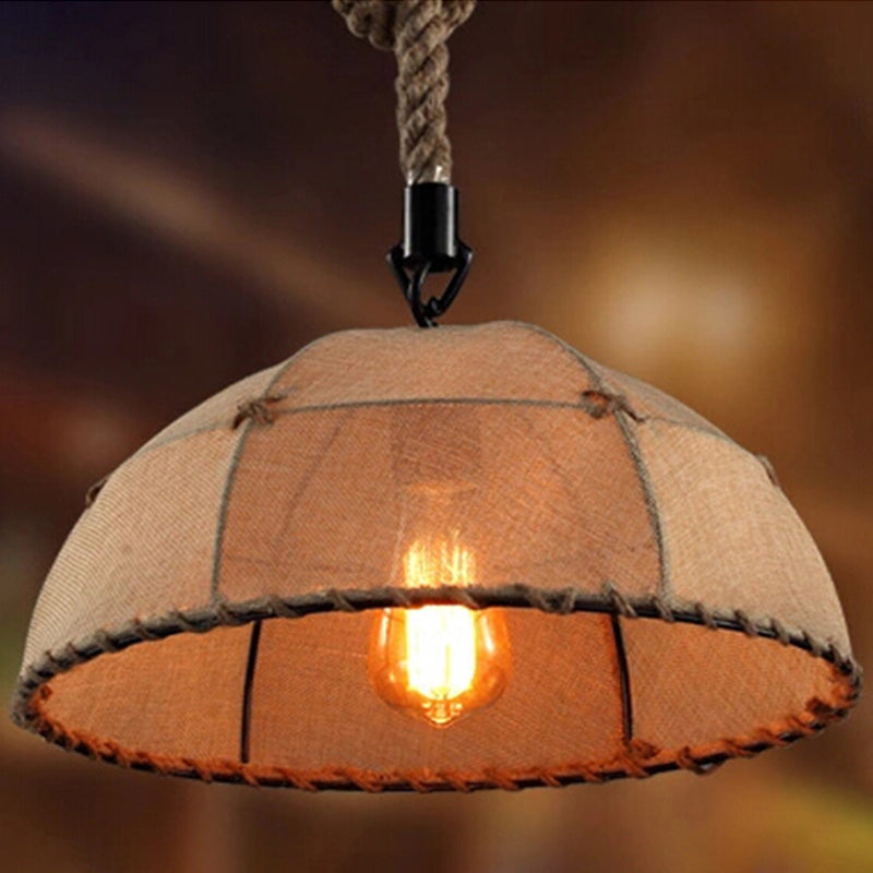 Hemispherical Fabric Down Lighting Cottage 1 Head 14