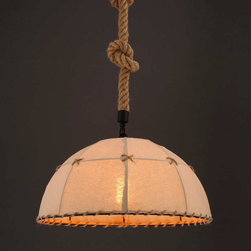 Hemispherical Fabric Down Lighting Cottage 1 Head 14