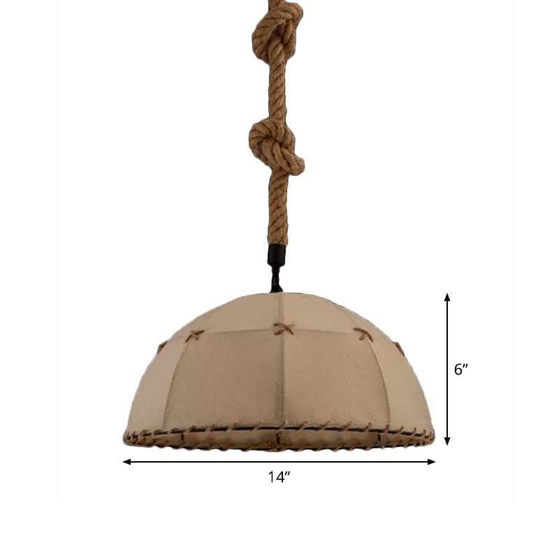 Hemispherical Fabric Down Lighting Cottage 1 Head 14