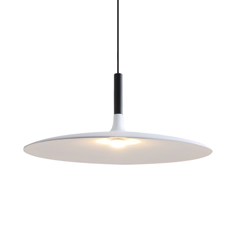 Flying Saucer Aluminum Hanging Light Nordic 1-Light Orange/Grey/White Ceiling Pendant for Dining Room Clearhalo 'Ceiling Lights' 'Pendant Lights' 'Pendants' Lighting' 1911911