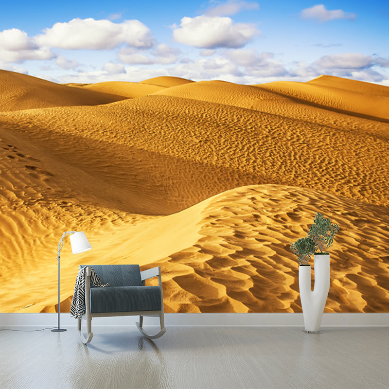 Grand Desert Dunes Scene Mural for Home Natural Landscape Wall Decor, Custom Size Clearhalo 'Wall Decor' 'Wall Mural' 1920736