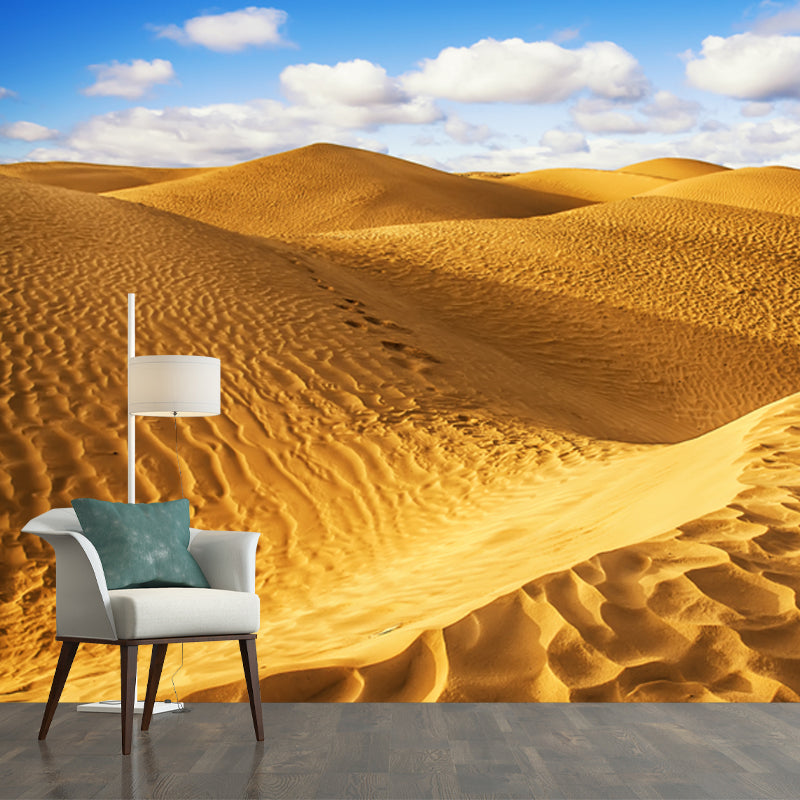 Grand Desert Dunes Scene Mural for Home Natural Landscape Wall Decor, Custom Size Clearhalo 'Wall Decor' 'Wall Mural' 1920737