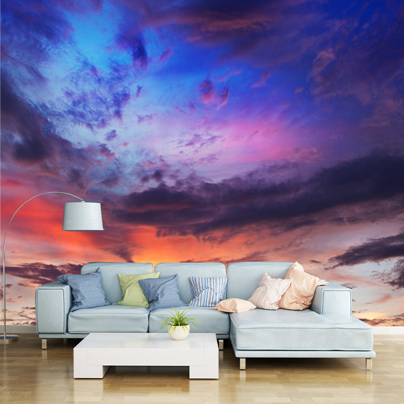 Giant Sand Sheet Wallpaper Mural Modern Stunning Desert Evening Glow Wall Covering in Yellow Clearhalo 'Wall Decor' 'Wall Mural' 1920761