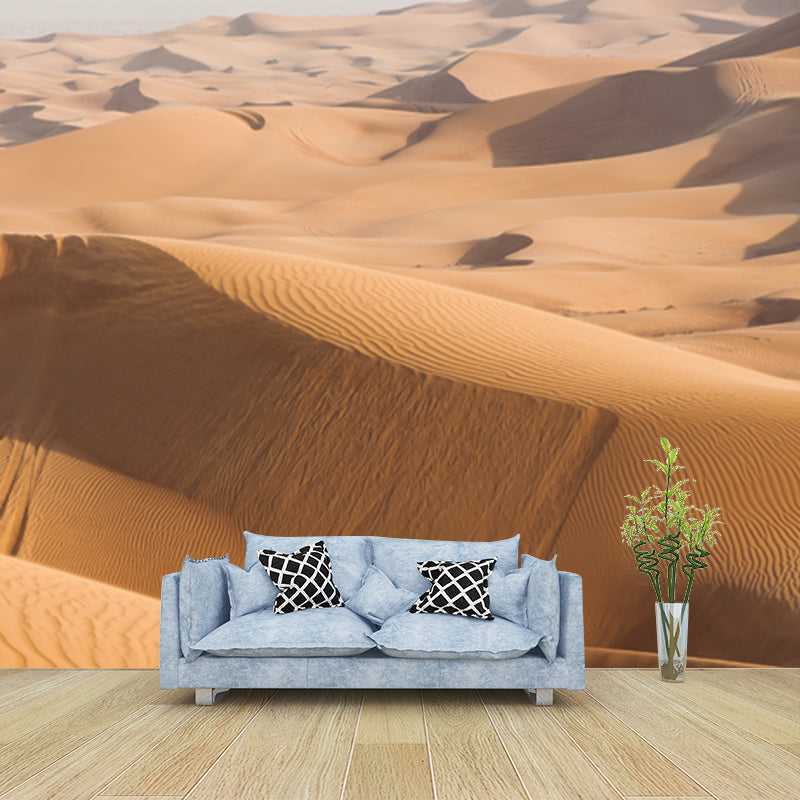 Stain-Proof Dune Sea Mural Wallpaper Customized Modernist Wall Decor for Sitting Room Clearhalo 'Wall Decor' 'Wall Mural' 1920797