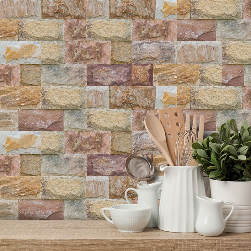 Brick Wallpaper Panels Pick Up Sticks Countryside Kitchen Wall Decor, 8' L x 4