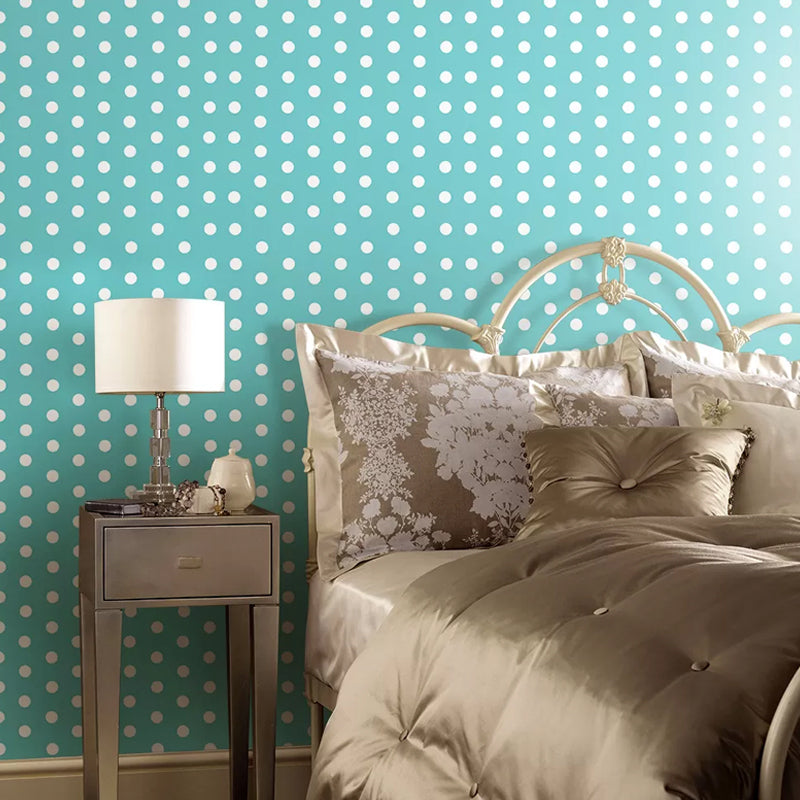 Dots Wallpaper Panels Peel and Stick Kids Playroom Wall Covering, 4' L x 20.5